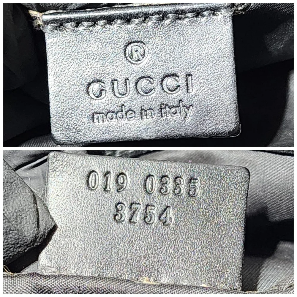 Gucci Black Denim Crossbody/Messenger Bag Black